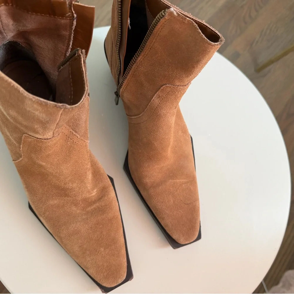 Mango brown suede ankle boots - Picture 7 of 8